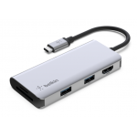 Belkin AVC007btSGY USB-C 5 合 1 高速多媒體集線器